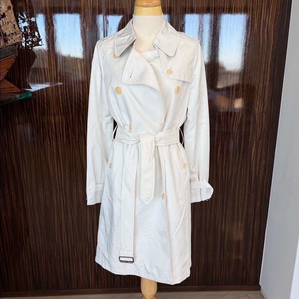 Women's Classic White Trench Coat